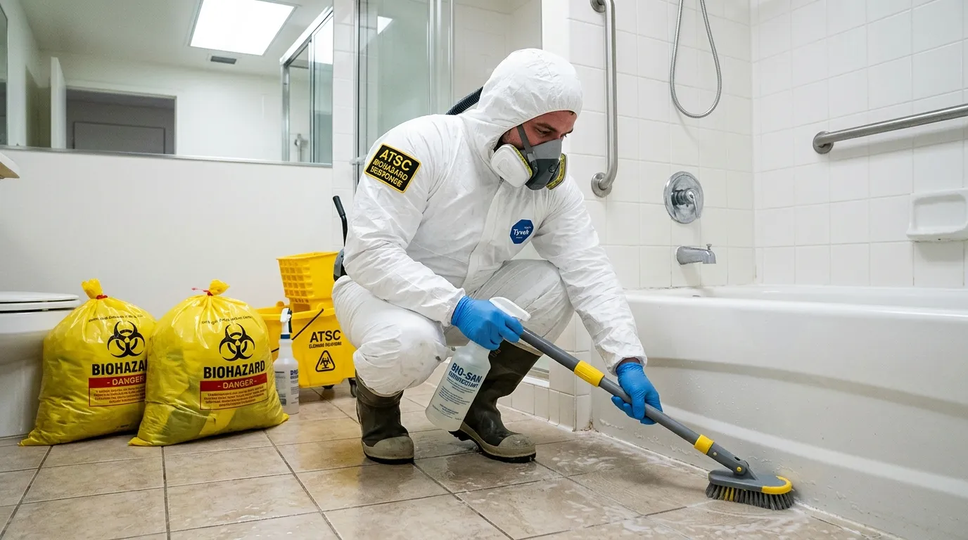 Decontamination equipment deployed for Blood Cleanup in Queens Village